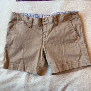 Red Camel Tan Bermuda Shorts Versatile Cotton Twill